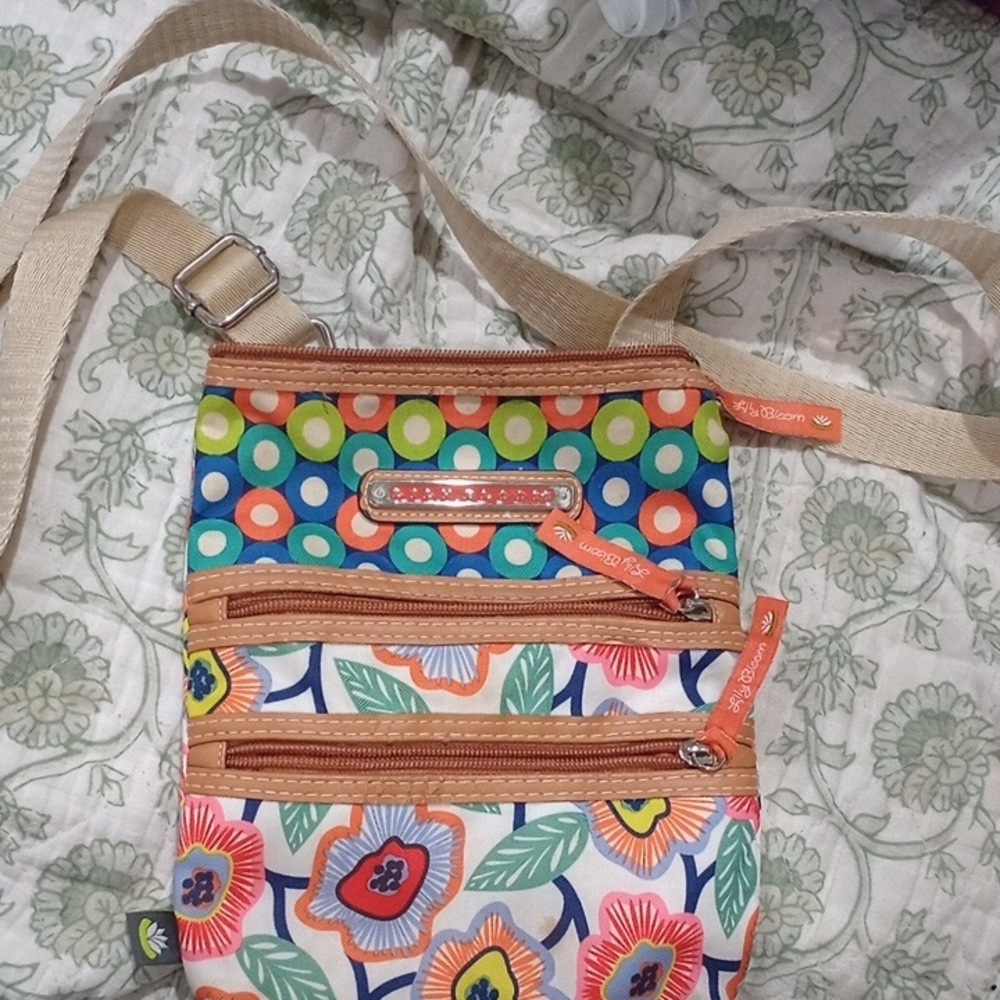 Lily Bloom Multicolor Floral Crossbody Bag